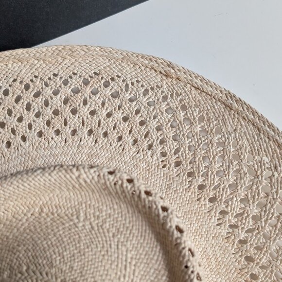 VAN PALMA Opale Junior Straw Hat Natural color Size: M EUC - Picture 15 of 16